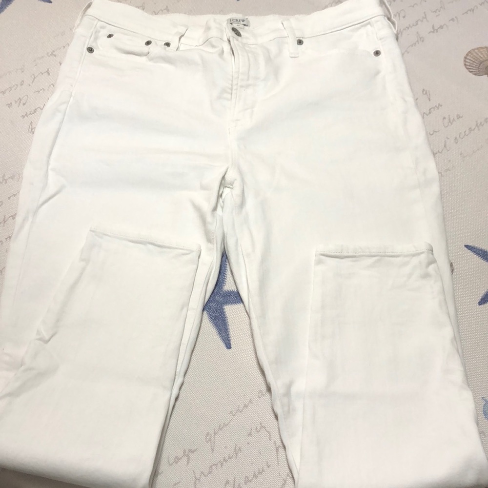 J crew white jeans